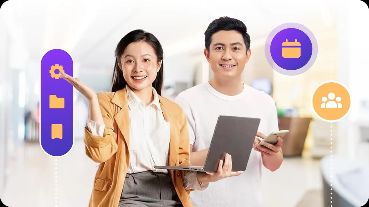 Ilustrasi satu sistem terintegrasi untuk operasional komunitas